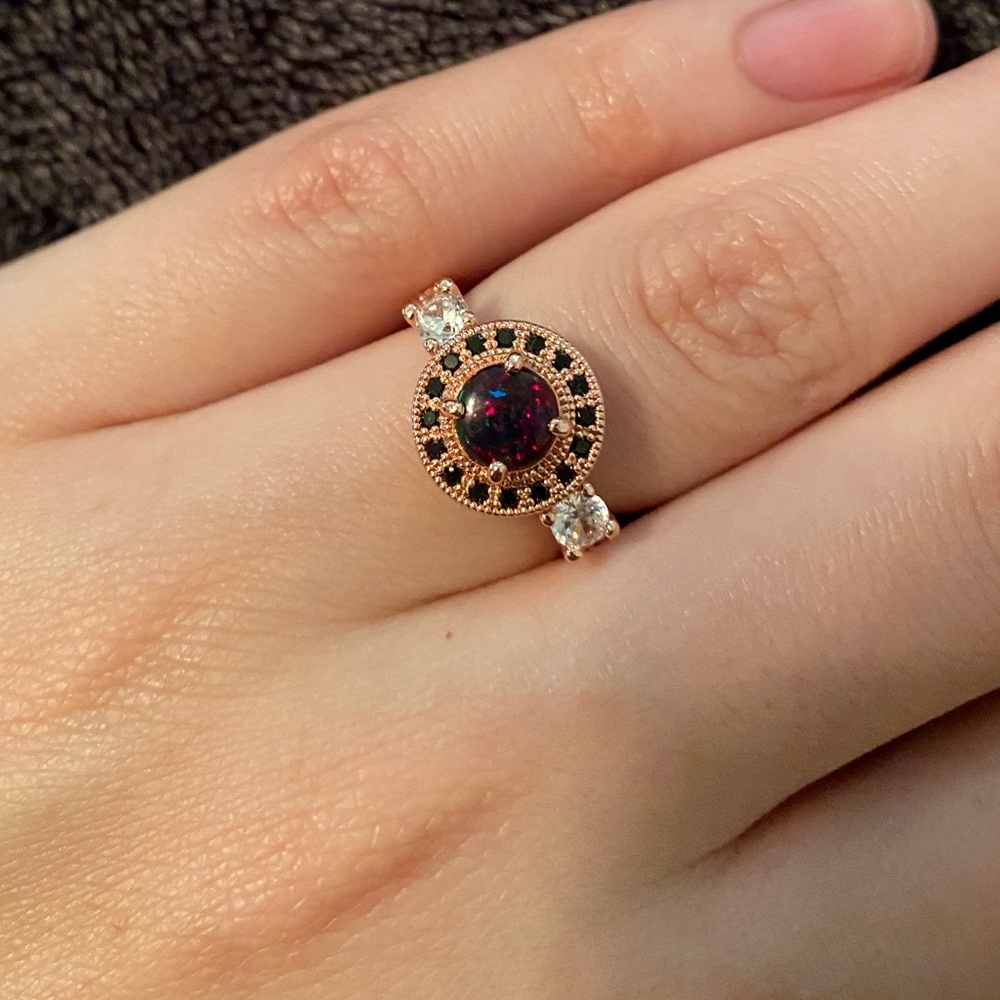 Vintage Style Swarovski Crystal Ring